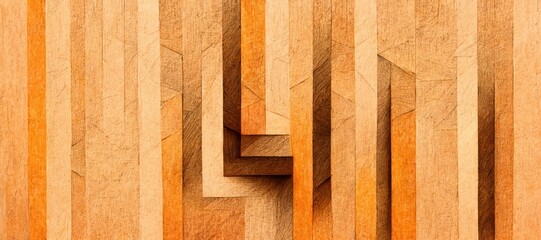 Wall Mural - Wood pattern. abstract geometric wooden design. Generative AI	