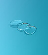 © wei - Lenses of glasses, sunglasses lenses of various colors, glass optical lenses taken separately, brochure pictures