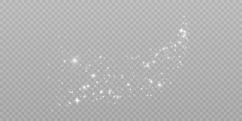 Fototapete - Christmas background. Powder dust light Magic glow of gold. Small shiny bokeh dust particles. Fantastic shimmery effect.