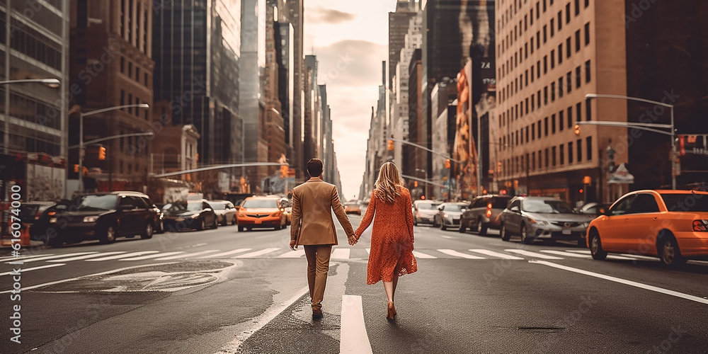 Urlauber Pärrchen in New York KI