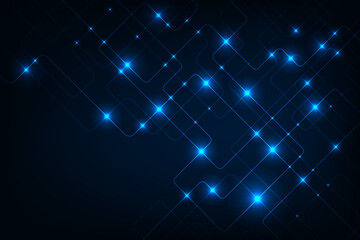 Vector abstract line technology background. Hi-tech commucation concept background.