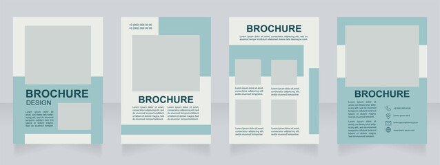 art development and ideas guide blank brochure design. template set with copy space for text. premad