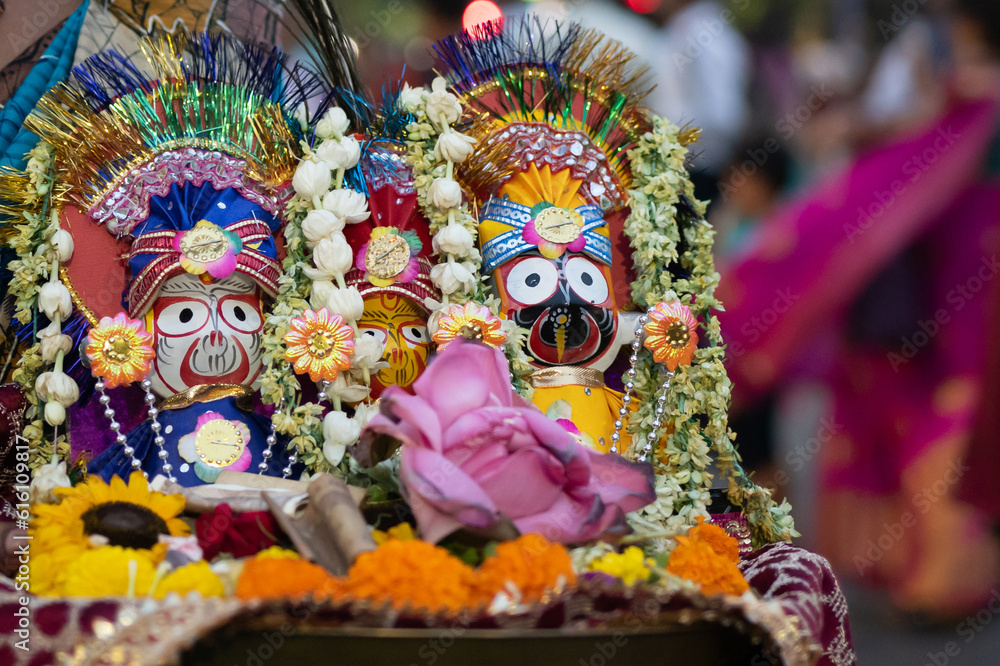 Hindu Idol God Jagannath Balaram And Goddess Subhadra Beautifully hindu-idol-god-jagannath-balaram-and-goddess-subhadra-beautifully