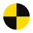 © John Uttley - Crash Test Black Yellow Circle Icon