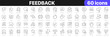 © stas111 - Feedback line icons collection. Evaluation, rating, support, service, like icons. UI icon set. Thin outline icons pack. Vector illustration EPS10