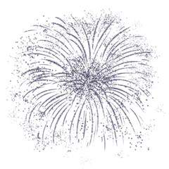 Wall Mural - gray fireworks design on transparent background. fireworks icon. design for decorating,background, w