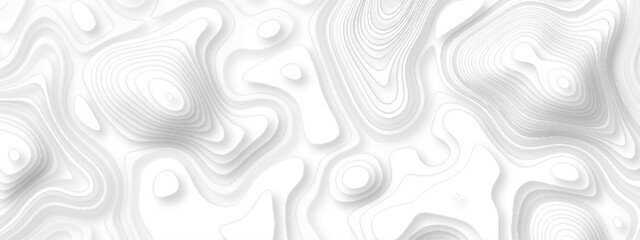 Topographic map background geographic line map with elevation assignments. The black on white contours vector topography stylized height of the lines map.