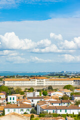 Wall Mural - Exterior view of the Prison of Saint-Martin-de-Ré, France seen from the church tower