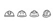 Helmet icons set. Helmet sign and symbol. Construction helmet icon. Safety helmet