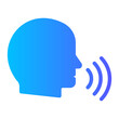 © afif - speech therapy gradient icon