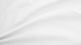 Fototapeta Panele - Fabric backdrop White linen canvas crumpled natural cotton fabric Natural handmade linen top view background Organic Eco textiles White Fabric linen texture