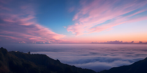 Wall Mural - Pastel Skies - sky background with sunrise