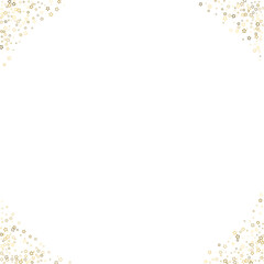 Wall Mural - Gold Glitter Stars. Luxury Shiny Confetti.