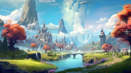 Fantasy Landscape Game Art