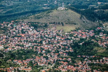 Sticker - View from Trebevic mountain on Sarajevo, Bosnia and Herzegovina