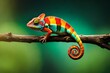 chameleon on a tree generated Ai.