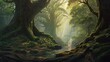 Roaming through dense forests, enveloped in the tranquility of ancient trees, evokes a profound connection to the Earth's timeless wonders. Generative AI