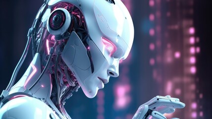 System Artificial intelligence ChatGPT Chat Bot AI , Technology smart robot Ai Chat GPT application software. Generative AI