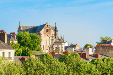 Wall Mural - View of Saint-Similien church in Nantes, France