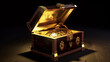 © KWY - treasure box with isolated background generative ai