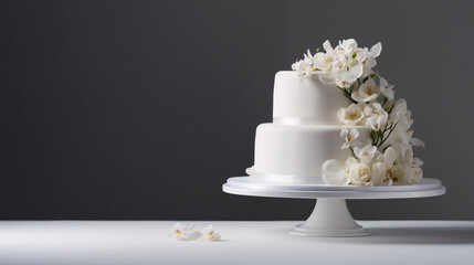 Wall Mural - beautiful looking wedding cake generative ai