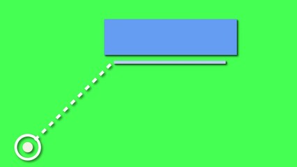 Wall Mural - Call out title action hud, Colorful simple minimalistic lower third animation. Empty lower third for custom messages text animated ready to use. simple lower third vanishing title strap infographic.
