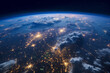 宇宙から見た地球のイメージ：AI生成画像