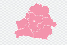 Belarus Map Rose Color Background Quality Files Png