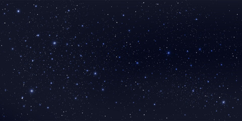 Wall Mural - a high quality background galaxy illustration with stardust and bright shining stars illuminating th