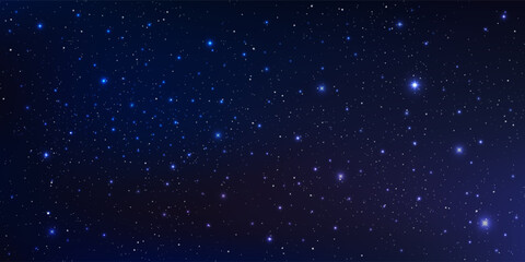 Wall Mural - a high quality background galaxy illustration with stardust and bright shining stars illuminating th
