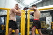 © FotoArtist - Two professional boxers fighting at the gym