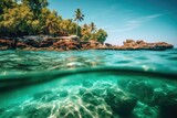 Fototapeta Do akwarium - Ocean Paradise Aquatic Utopia