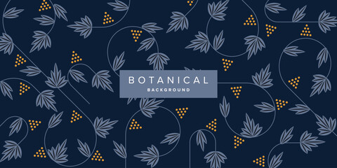 Wall Mural - Hand Drawn Floral Botanical Background