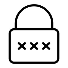 Sticker - lock icon 