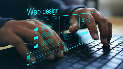 Website designer Creative planning application development draft sketch drawing template layout framework design studio . User experience design https www. Web page design concept