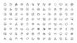 © MDSalim - Hobby and recreation linear icons collection.Set of thin line web icon set, simple outline icons collection, Pixel Perfect icons, Simple vector illustration
