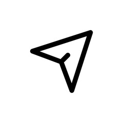 Leinwandbilder - Send message icon, share icon, message sent sign button, forward direct message icon - paper plane icons