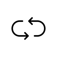 Leinwandbilder - Refresh icon, sync repeat and reload arrow icon symbol convert button sign