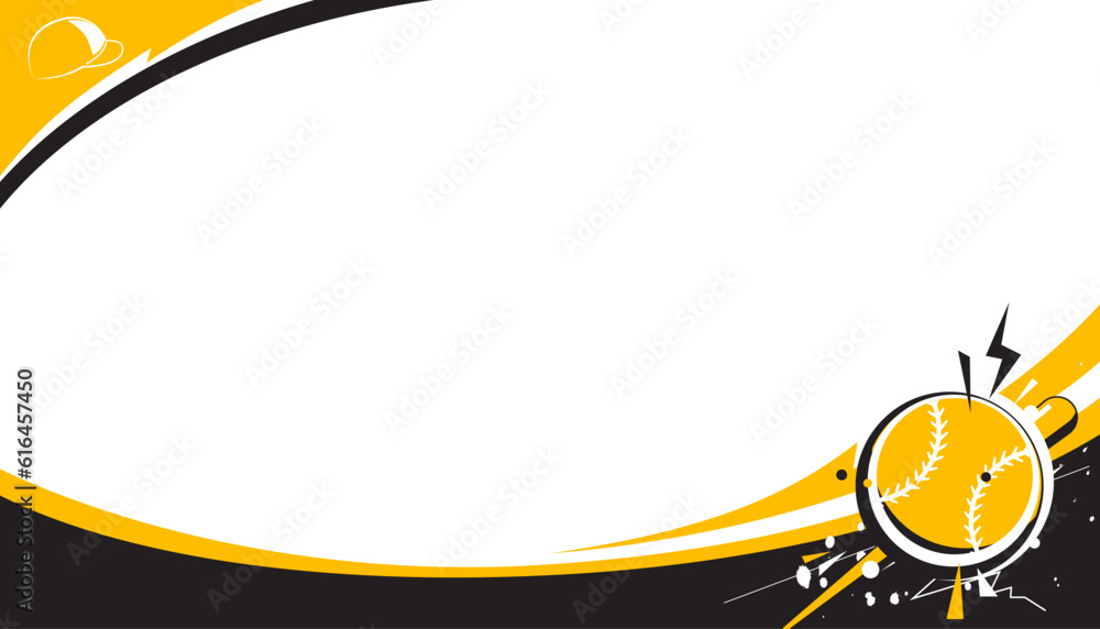 Baseball background design. Vector illustration of sports concept Stock ...