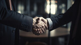 Fototapeta  - Businessman handshake