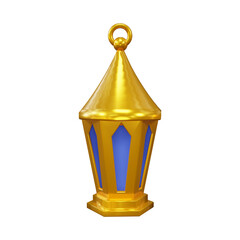  realistic ramadan lantern 3d illustration gold ramadan lantern design
