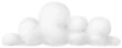 White fluffy cloud illustration