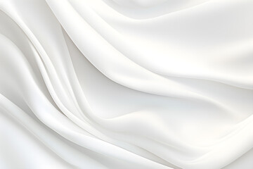 Wall Mural - White cloth background abstract,cloth satin,soft waves.