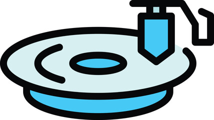Wall Mural - pc maintenance icon. outline pc maintenance vector icon for web design isolated on white background 