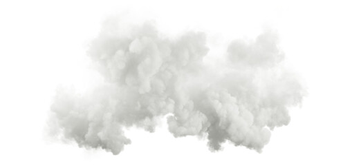 Aufkleber - Isolate realistic clouds flowing soft shapes 3d render png