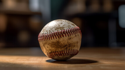 Wall Mural - baseball and bat HD 8K wallpaper Stock Photographic Image