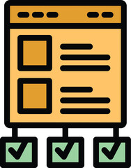 Wall Mural - optimization search engine icon. outline optimization search engine vector icon for web design isola