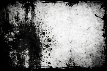 Wall Mural - weathered and textured wall in black and white. Generative AI