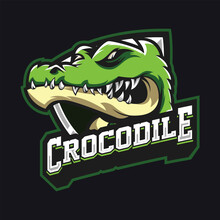 Alligator Gaming Mascot Logo Design Crocodile Reptile Alligator Angry Wildlife Crocodile Logo