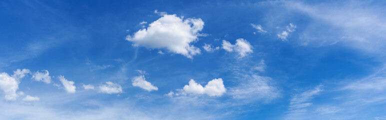 Wall Mural - blue sky with clouds many beautiful white